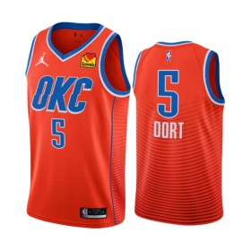 NBA Oklahoma City Thunder Trikot Luguentz Dort 5 Jordan 2022-23 Statement Edition Orange Swingman - Herren